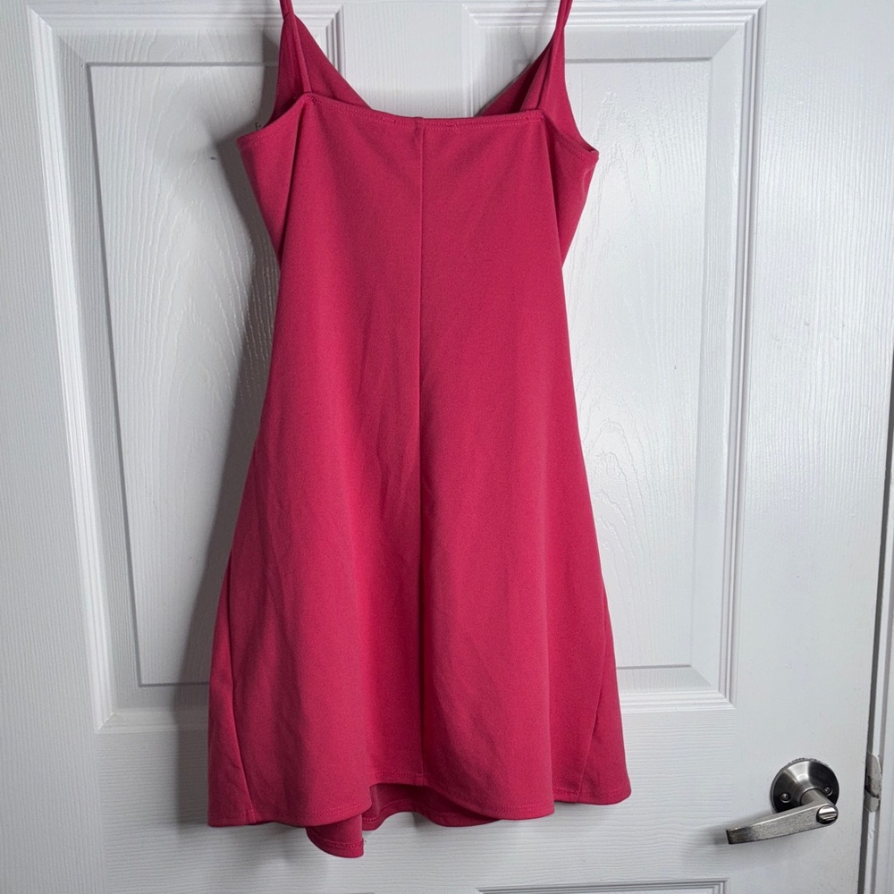 Blue Blush Fuchsia Cowl Neck dress - Picture 4 of 4